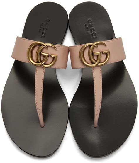 sandali oro gucci|Gucci flip flops for women.